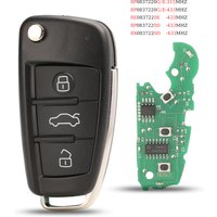 jingyuqin 8P/8E/8X0837220G/E/D New Remote Car Key For Audi Q7 B7 Q3 A3 TT A2 A8 A6 A6L A4 S5 C5 C6 B6 A4L A5 Q5 S LINE RS S1