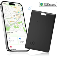Thin Wallet Tracker Card Smart Tag Work with Find My (iOS Only) Bluetooth Search Air-Tag GPS Locator Wallet Finder Card