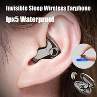 Unsichtbarer Schlaf Drahtloser Kopfhörer TWS Bluetooth 5.3 Kopfhörer Versteckte Ohrhörer IPX5 Wasserdichtes Sport-Headset mit Rauschunterdrückung