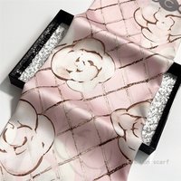 French 90cm Plaid Rose Twill Silk Women Travel Sunscreen Shawl Large Square Scarf Headscarf Scarf Head Scarfs for Women Luxury