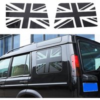 Zinky Car Rear Side Glass Vinyl Decal Sticker for Land Rover Discovery 2 LR2 1998-2003 Black Exterior Modification Accessories