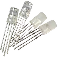 WS2812D 5mm Individually Addressable RGB LED Through Hole Concave Top Diffused Clear/Frosted