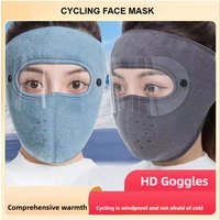 AliExpress 1× Winter Warm Face Mask with Goggles Anti Dust Cycling Bicycle Ski Mask for Men Women Cold Weather Outdoor Activities Windproof