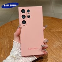 Original Liquid Silicone Soft Case Samsung Galaxy S25 Ultra S24 S23 Plus For Magsafe Magnetic Wireless Charging Protection Cover