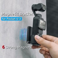 Universal Magnetic Bracket Car Suction Cup Desktop Fixed Base for DJI Osmo Pocket 3 4 Quick Release Holder Time-lapse Shooting
