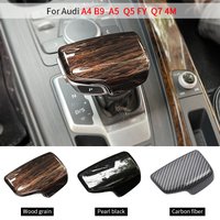 Car Gear Lever Cover For Audi A4 B9 A5 2017-2020 2021 2022 2023 2024 S4 S5 RS4 RS5 Accessories Audi Q7 Q5 Center Console Trim