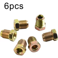 Kits Metric Nuts Cylinder Fittings M12mm X1mm Silver Unions Master 3/16" Pipe Accessories Brake Cable Connector