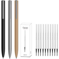 Rotary Metal Gel Pen 0.5mm Premec Swiss Refill for Xiaomi Sign Pen Caneta Pััะบะธ Fine Point Writing Office Stationery Supplies