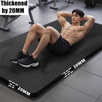 20MM Thicken NBR Yoga Mat Moisture-proof Outdoor Non-Slip Durable Camping Picnic Mat 185x61cm Exercise Gym Fitness Workout
