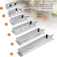 2/4/6/8/10/12 Head Ultrasonic Mist Maker Fogger for Air Humidifier Hydroponics Nebulizer Ultrasonic Atomizer Plate DC 45V