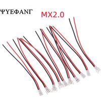 5pcs MX 2.0mm Pitch 2p 3p 4p Aerial Docking Male and Female Docking Battery Charging Cable Connection UL1007 26AWG Length 15cm