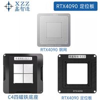 XZZ BGA reballing stencil for AD102-300 RTX4090 direct heating BGA template Magnetic Planting Tin Platform