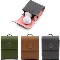 Universal Golf Rangefinder Leather Pouch Laser Rangefinder Belt Waist Pack Golf Ball Storage Bag