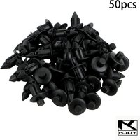 kkjoy 7mm Plastic Rivet Fasteners 50Pcs Door Panel Clips suit for Toyota Lexus