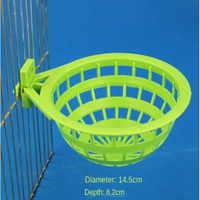 Decorated Plastic Bird Cage Green Mesh Bird Eggs Nest Pan Parrot Nest Box