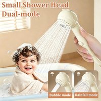 2 Modes Handheld Small Shower Sprayer One-Click Water Stop Multifunctional Bath Shower Head Suitable for Infant & Pet Grooming