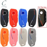 Cocolockey Silicone Key Fob Cover Case for BMW 3 5 7 X1 X3 X5 X7 IX Series 2022-2024 Smart Keyless 4Buttons Car Accessories