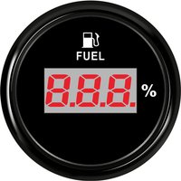 52mm 0-190ohm Input Signal Fuel Level Gauges 0-100% Show Fuel Level Meters 240-33ohm America Standard Devices with Red Backlight
