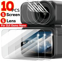 5-1Sets for DJI Osmo Nano Camera Screen Protector Tempered Glass Anti-Scratch Film Camera Lens Protective Film for DJI Osmo Nano