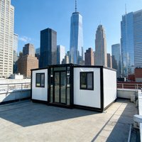 Customized Small Foldable Luxury Free Kit Aluminum Extensible Push Out Glass Expandable Container House Cheap 20ft Folding Home