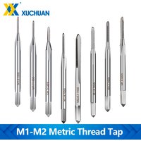 1pc HSS Metric Tap Mini Thread Tap Right Hand Straight Flute Machine Screw Tap M1 M1.1 M1.2 M1.4 M1.6 M1.7 M1.8 M2.0 Hand Tools