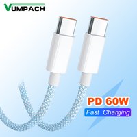Vumpach usb c type c cable Fast Charging Data Cord C to C Cable For Iphone 15 Pro Samsung xiaomi huawei Charging Type C Cable