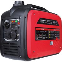 3.8KW Red silent portable inverter generator, used for camper travel 4-stroke engine, used for RV and household electrici