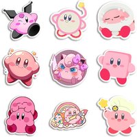 10pcs/lot K Cartoon Star W Resin Planar Transparent Glitter Acrylic Flatback for Hair Bow Keychains Badge Handmade Crafts Party
