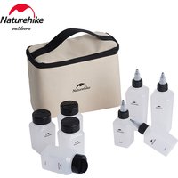 Naturehike Seasoning Jar 8pcs Spice Container Set Portable Outdoor Picnic Seasoning Bottle Camping Cookware Set Seasoning Bottle