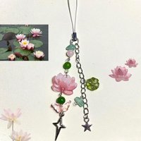 Pink Lotus Phone Charm / Immortal Core Bag Charm