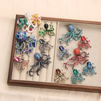 Baroque Luxury Octopus-Design Brooch for Men and Women, Jewelry, Fashion Accessories, Wedding, Holiday, and Party Gifts