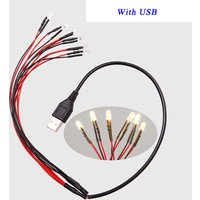 With USB Led Beads Miniature Small Night Light/Bulb Materials Illumination Indoor Dollhouse Scene Layout Diorama Kit 1Pc