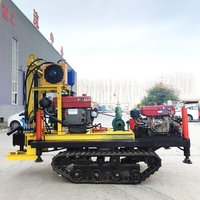 Customized 25HP Portable Mobile Drill 150m Diesel Precision Water Well Drilling Rig