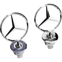 AAA Chrome Star Emblem Logo Front Hood Ornament for Mercedes Benz AMG Models W204 W205 W203 W211 W212 W213 W201 W210