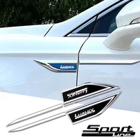 2pcs car accessory Side Doors Blade car stickers for bmw sportline luxuryline f20 f30 f31 f32 f33 f34 f36 f45 f46 f48 x1 x3 x5