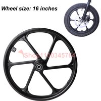 16-inch aluminum alloy disc brake wheel suitable for electric bicycles, scooters, electric scooters, folding bicycles
