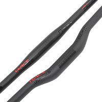 AliExpress LERT Brand New Next Mountain bike matt 3K full carbon fibre bicycle handlebar carbon MTB handlebar parts carbon bar Red+black color