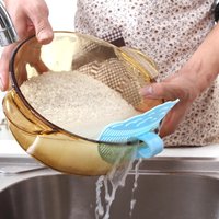 Clip-On Smile Colander Portable Pot Strainer Multifunctional Kitchen Tool for Pasta Rice Vegetables Meat Noodle Washing Drainer