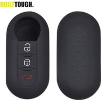 3 Button Silicone Key Cover Fit For Fiat 500 Panda Punto Bravo Lancia Ypsilon Stilo Ducato Delta Remote Hull Case Fob Protector