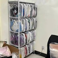 Transparent PVC Cosplay Costume Storage Box Wardrobe Role-playing Clothes Set Hanfu Clothing Storage Bag Rectangular Universal
