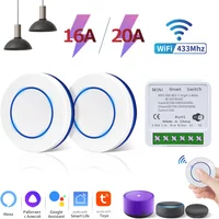 Tuya WiFi Smart Switch RF433Mhz App Remote Control Home Smart Life Wall Light Switch 110V 220V Work With Alexa Google Home Alice