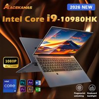 15.6“ Gaming Laptop Intel Core i9 10980HK 16GB RAM 1TB 2TB SSD Windows 11 1920*1080 Ultra Thin Notebook PC Fingerprint Unlock