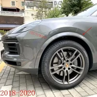 4pcs High Quality Car Fender Wheel Eyebrow Protector Wheel Arch Trim Strip For Porsche Cayenne 2018 2019 2020