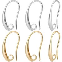 18K Gold Plated Brass 925 Sterling Silver French Earring Hooks Findings Connector Accessories for Jewelry Making Earring DIY