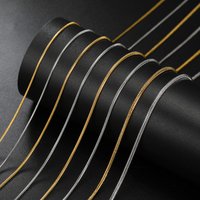 COOLTIME Waterproof Stainless Steel Snake Chain Necklace 0.9/1.2/1.5/2mm High Quality Trendy Chain Jewelry Accessories