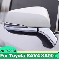 For Toyota RAV4 XA50 2019 2020 2021 2022 2023 2024 RAV 4 Hybrid Car Rearview Mirror Side Decoration Molding Cover Trim Stickers