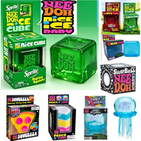 NeeDoh Nice Cube Sensory Fidget Toy, Soft Squishy Desktop Cube for Adults, Anxiety Relief & Focus Enhancement Stress Toy