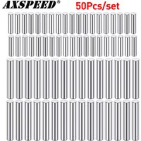 AXSPEED 50Pcs Adapter Pins Axle Cross Pins 1.5*5mm 1.5*10mm 2*10mm for 1/10 1/12 1/14 1/16 1/24 RC Crawler Car Accessories