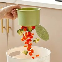 1PCS Press-Type Drain Basket: Food Strainer & Sink Organizer, Multi-Functional for Kitchen & Bathroom Use