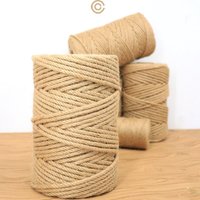 6mm Natural Jute Rope Twine Wrapping Handmade Vintage Burlap String DIY Party Wedding Cat Scratch Climbing Frame Home Decortion